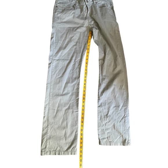 Piattelli Mens Stretch Flat Front Straight Pants Mid Rise Pockets Size 34 Gray - Picture 1 of 6